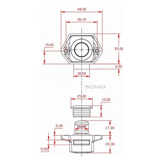 Cerradura Tirador Push Lock Para Mueble A Boton Inomax