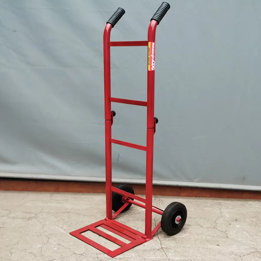 Carro Zorra Plegable Carretilla MetalurgicaCDG Portabultos Capacidad 120 Kg Hierro Plataforma Rojo