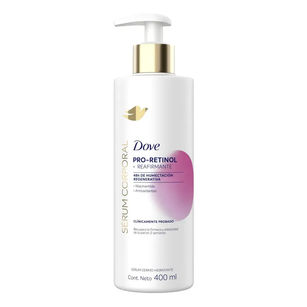 Dove Sérum Corporal Pro-Retinol Reafirmante, Recupera Elasticidad e Hidratación, 400 ml