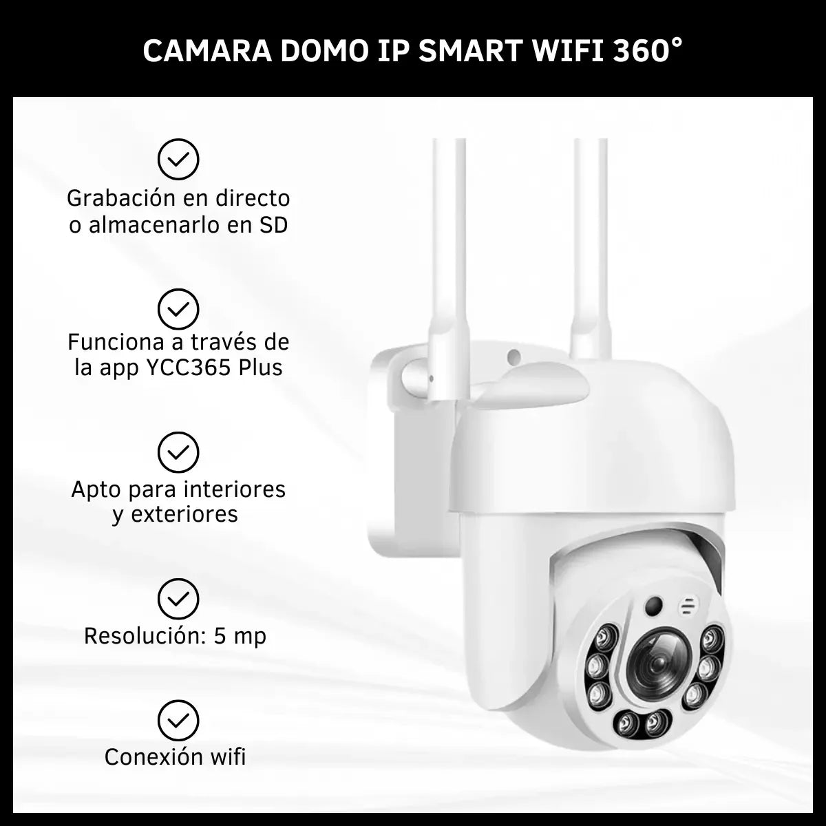 Cámara Inteligente 360 Wi-fi Oryx Or-101 1080p Intercomunic