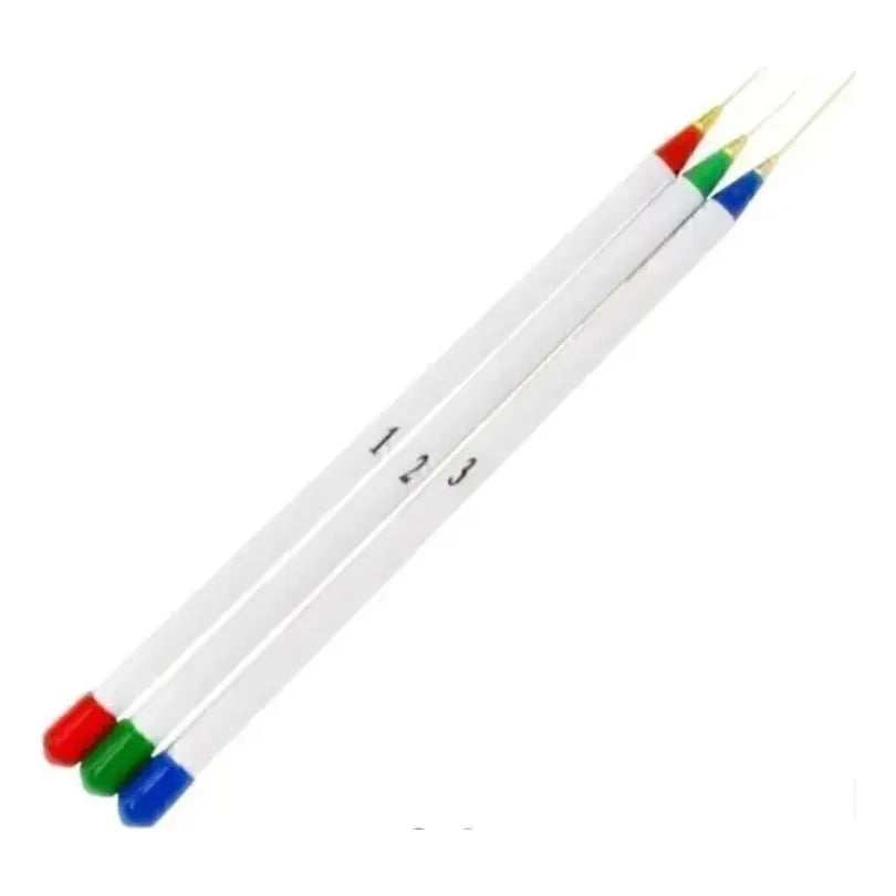 Pincel Liner 3 Medidas Garras De Tigre