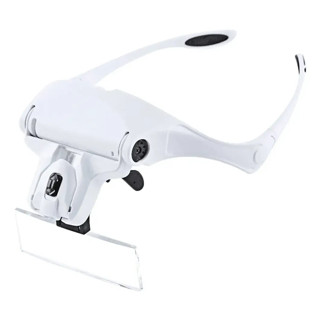 Vincha Lupa Luz Led Ajustable Multiuso 5 Lentes Manos Libres