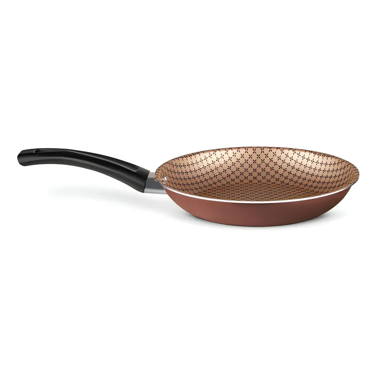 Sarten Antiadherente Mta Teflón 25 Cm Flora Chocolate Icss Color Bordó