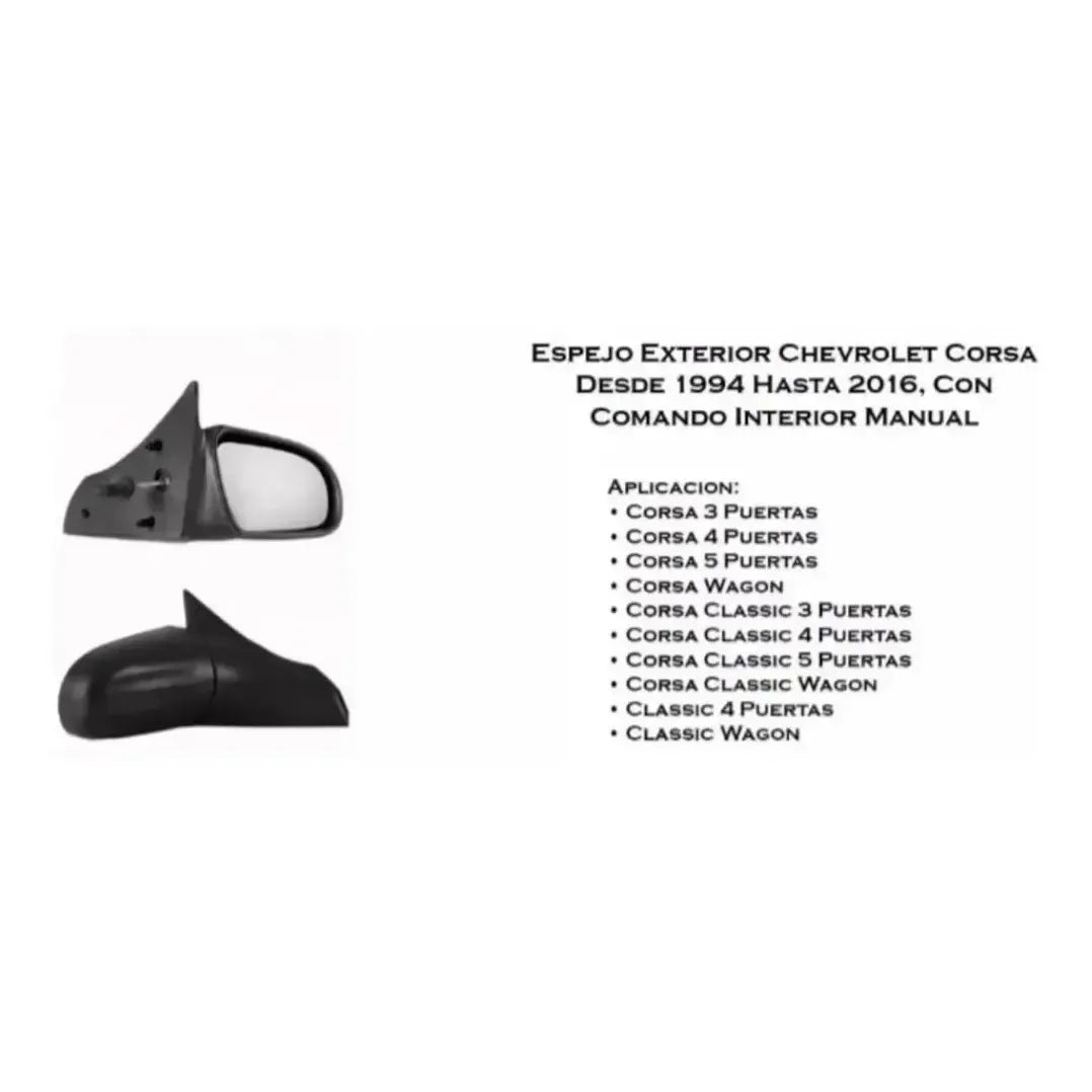 Espejo Chevrolet Corsa Classic 1994 A 2016 Lado Conductor