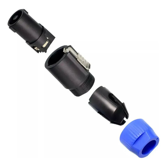 10 Conectores Ficha Speakon 4 Contactos Para Cable Bafle