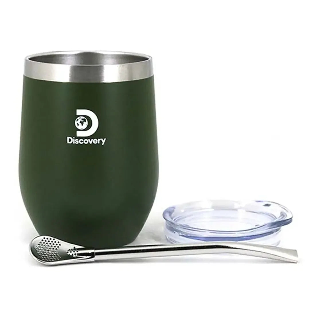Mate Acero Inoxidalbe Termico Con Tapa Bombilla Discovery
