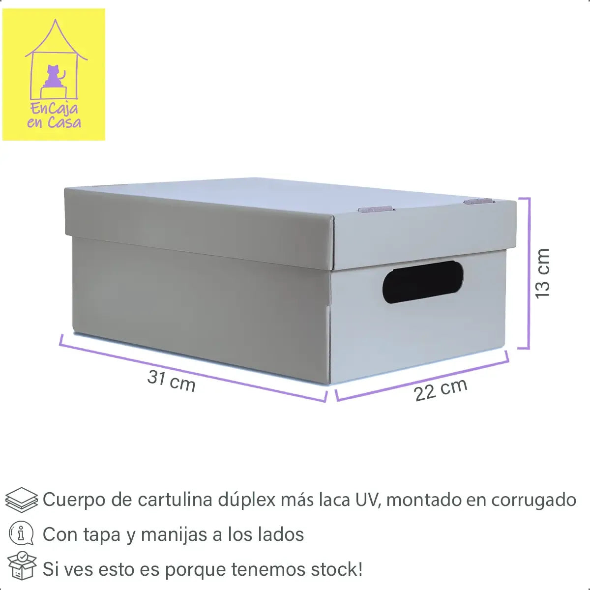Set X10 Cajas Chicas Organizadoras De Cartón Barnizadas