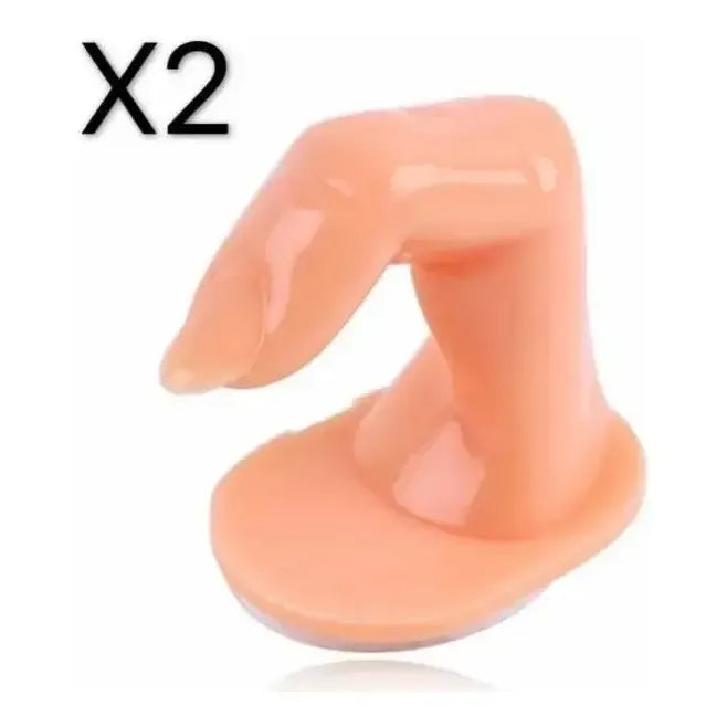 2 Dedos De Practica Uñas Esculpidas Manicuria Con Uñas