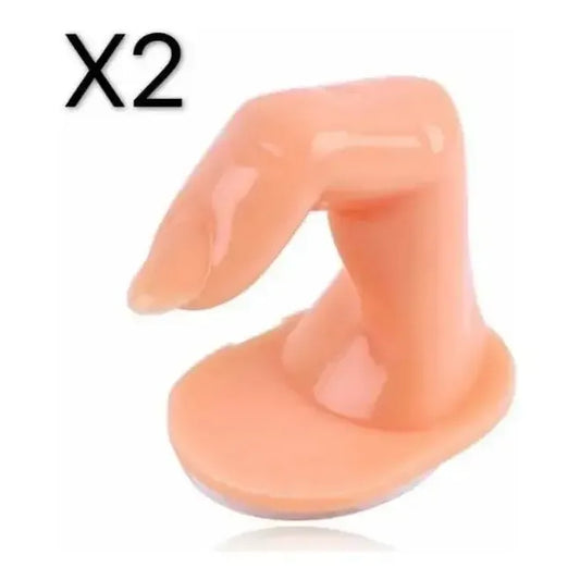 2 Dedos De Practica Uñas Esculpidas Manicuria Con Uñas