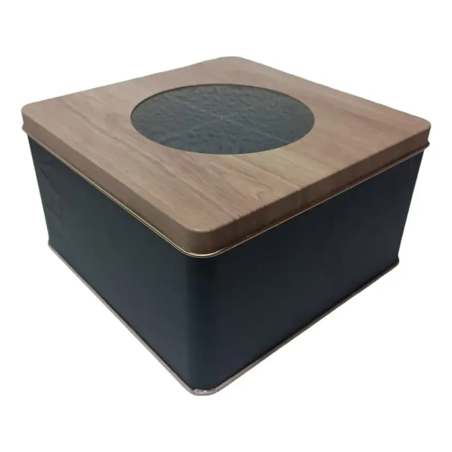 Lata Té 4 Divisiones con visor Nórdica Negro