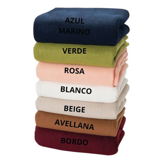 Frazada Polar Termica Antipeling 1½ Plaza Fabricante Colores
