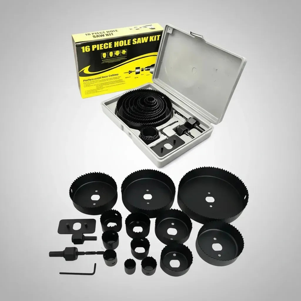 Mechas Sierra Copa Para Madera Plastico Yeso Juego 16 Piezas