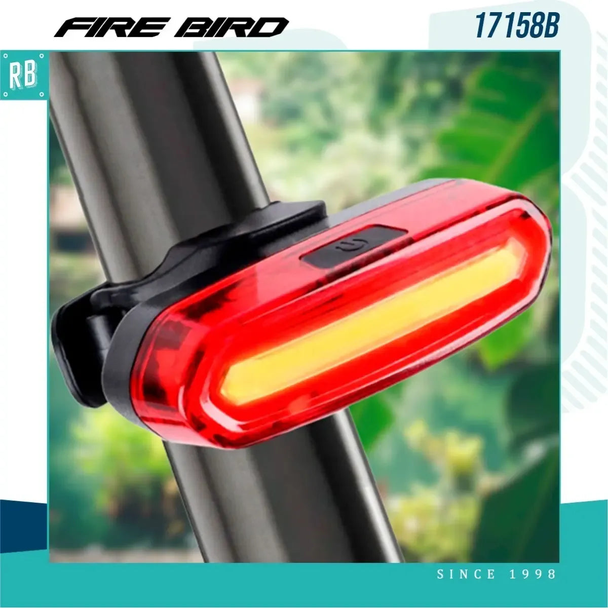 Luz Led Bicicleta Doble Posicion Firebird Recargable Usb
