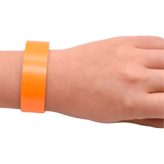 100 Pulseras De Tela Tyvek Seguridad Eventos Vip Fluo Lisas