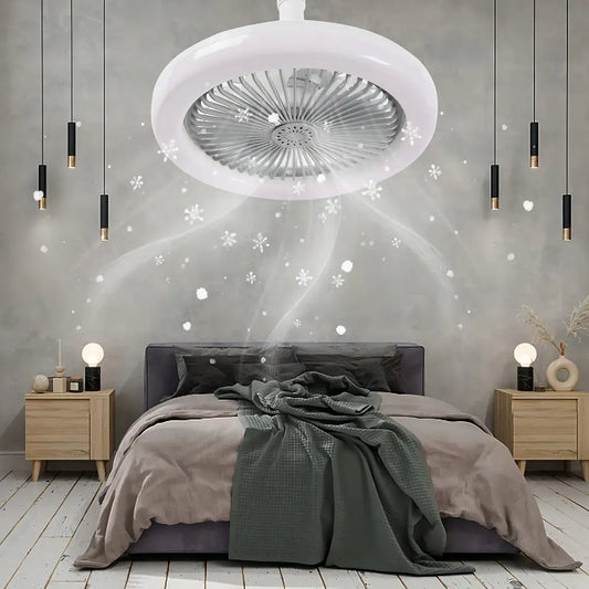Lampara Ventilador De Techo Aromaterapia Con Control Cp-fs01
