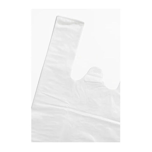 Bolsa Camiseta 20x30 Blanca Reforzada Pack X 100 Unidades Resistente Alta Densidad Polinea