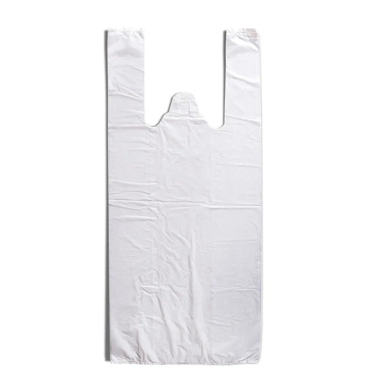 Bolsa Camiseta 20x30 Blanca Reforzada Pack X 100 Unidades Resistente Alta Densidad Polinea