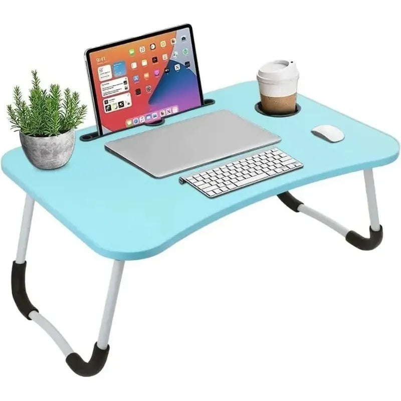 Mesa Bandeja Para Cama Plegable Desayunadora Tablet Notebook Levys Bazar Color Negro Rayado