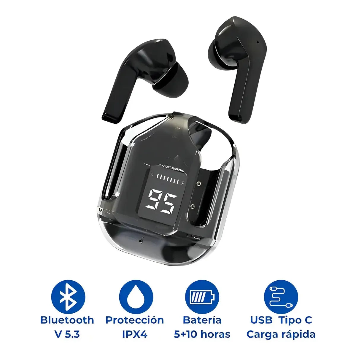 Auriculares Inalámbricos Bluetooth 5.0 Fan Pro Air31 Negro In-ear