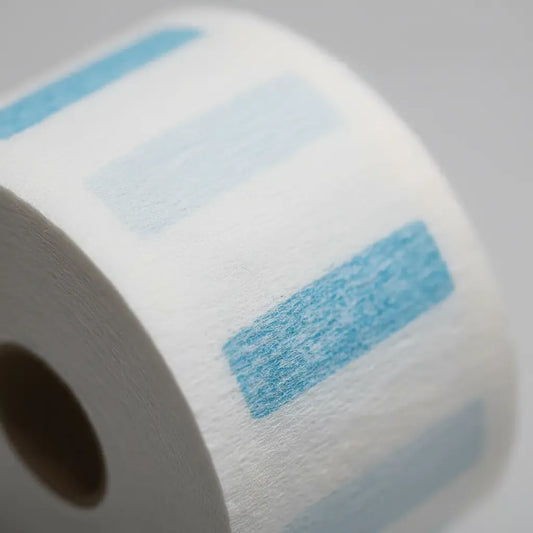 Papel Para Cuello Blanco Tubo X5 Rollos Barberia Peluqueria