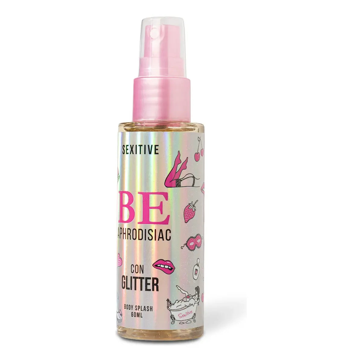 Body Splash Sexitive Be Afrodisiaco con Glitter 60ml