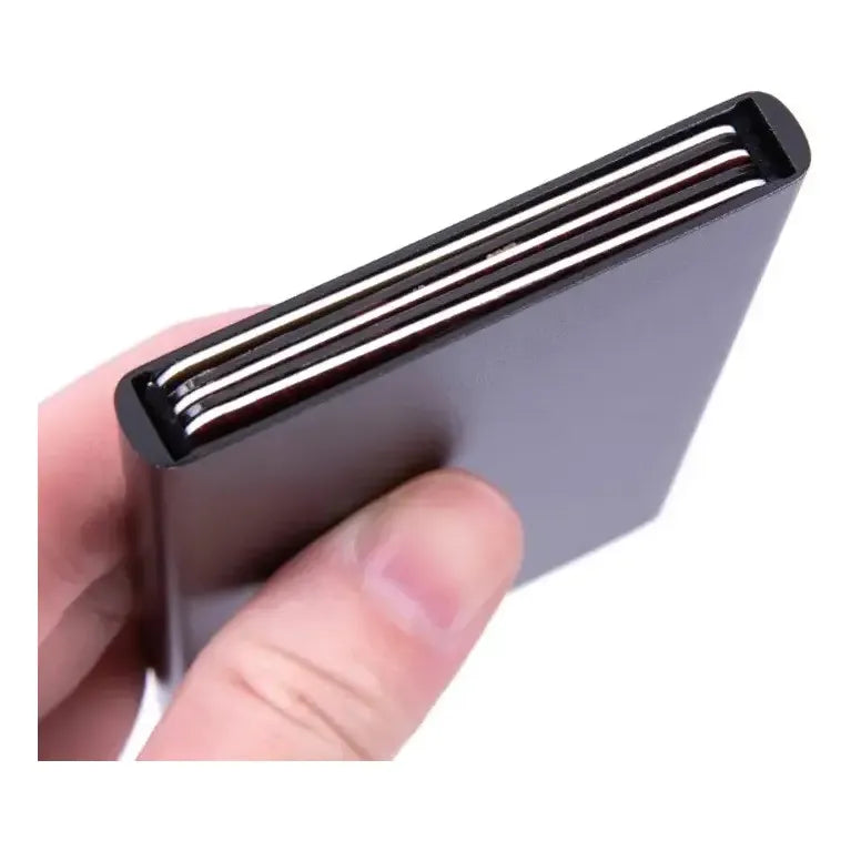 Tarjetero Automatico 5 Colores Aluminio Rfid Protection