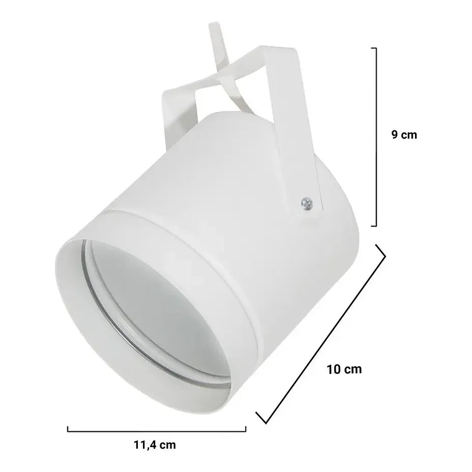 Cabezal Spot Tacho Proyector Movil Direccionable Techo Apto Led Ar111 Zocalo Gu10 Color Blanco Gioluce
