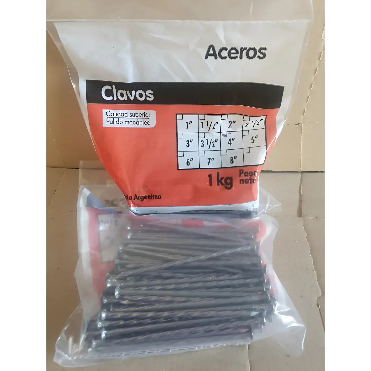Clavo Espiralado Punta París 4 Pulgadas. Por 1 Kg.