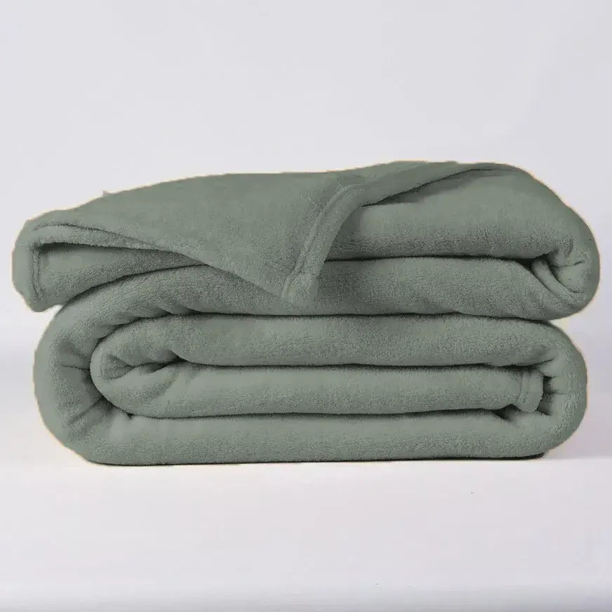 Pack X3 Frazada Coral Fleece 1 1/2 Plz Abrigada Mismo Color