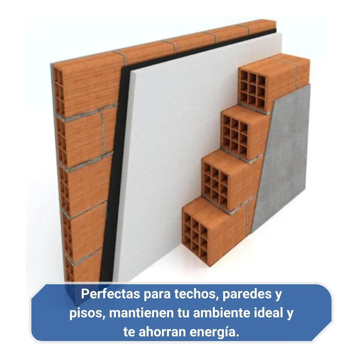 Plancha De Telgopor Aislante Térmico 1x1 10mm Std Pack X 10