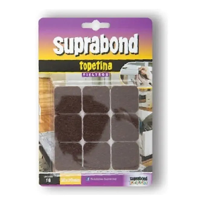 Topetina Suprabond De Fieltro Marrón Cuadrada 30mm Cuadrado