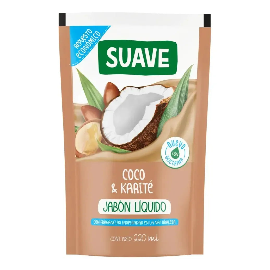 Suave Jabon Liquido Repuesto Coco Y Karite 220ml