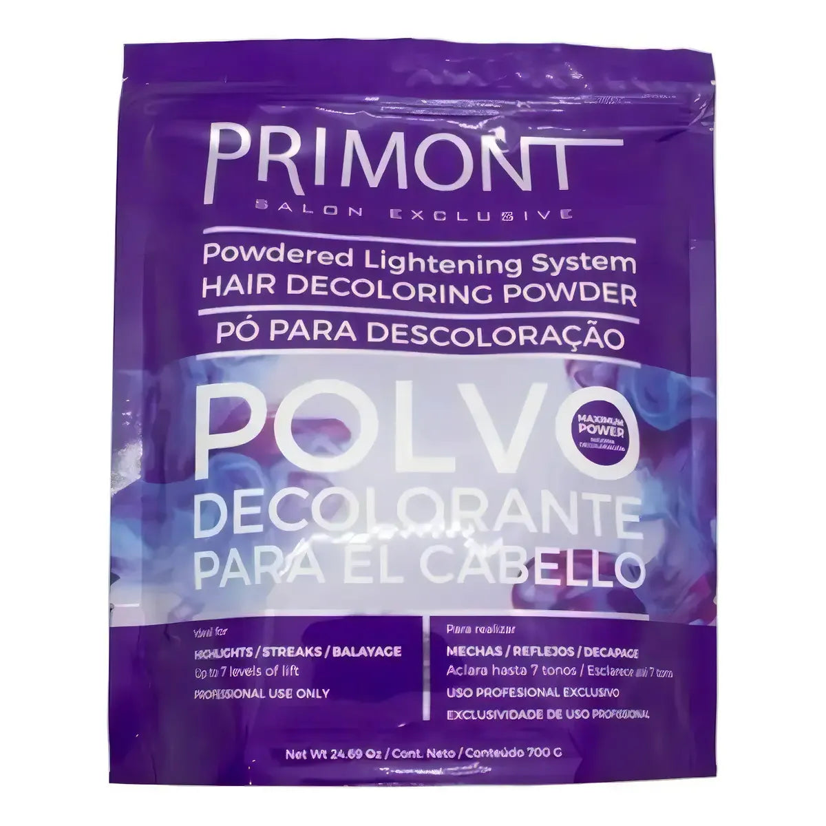 Polvo decolorante Primont Doy Pack Tecnología Plex 700g Cabello