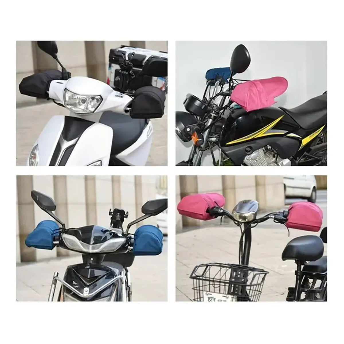 Manopla Cubre Puños Impermeables Mangas Guantes Para Motos