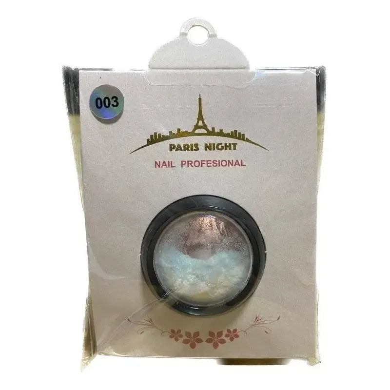 Polvo Aurora Paris Night Decoración De Uñas Esculpidas X1u