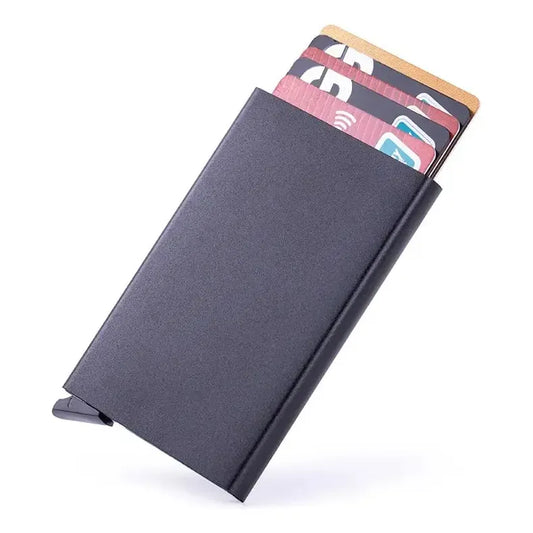 Tarjetero Automatico 5 Colores Aluminio Rfid Protection