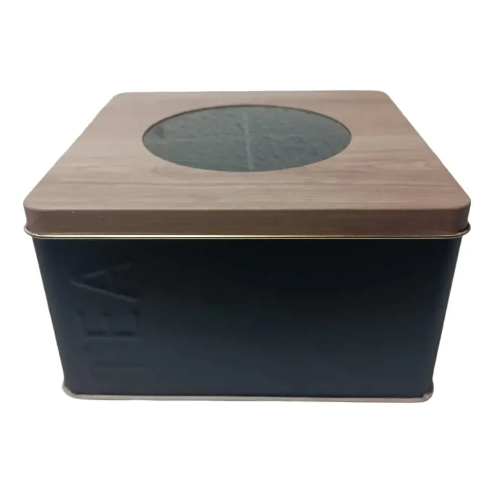 Lata Té 4 Divisiones con visor Nórdica Negro