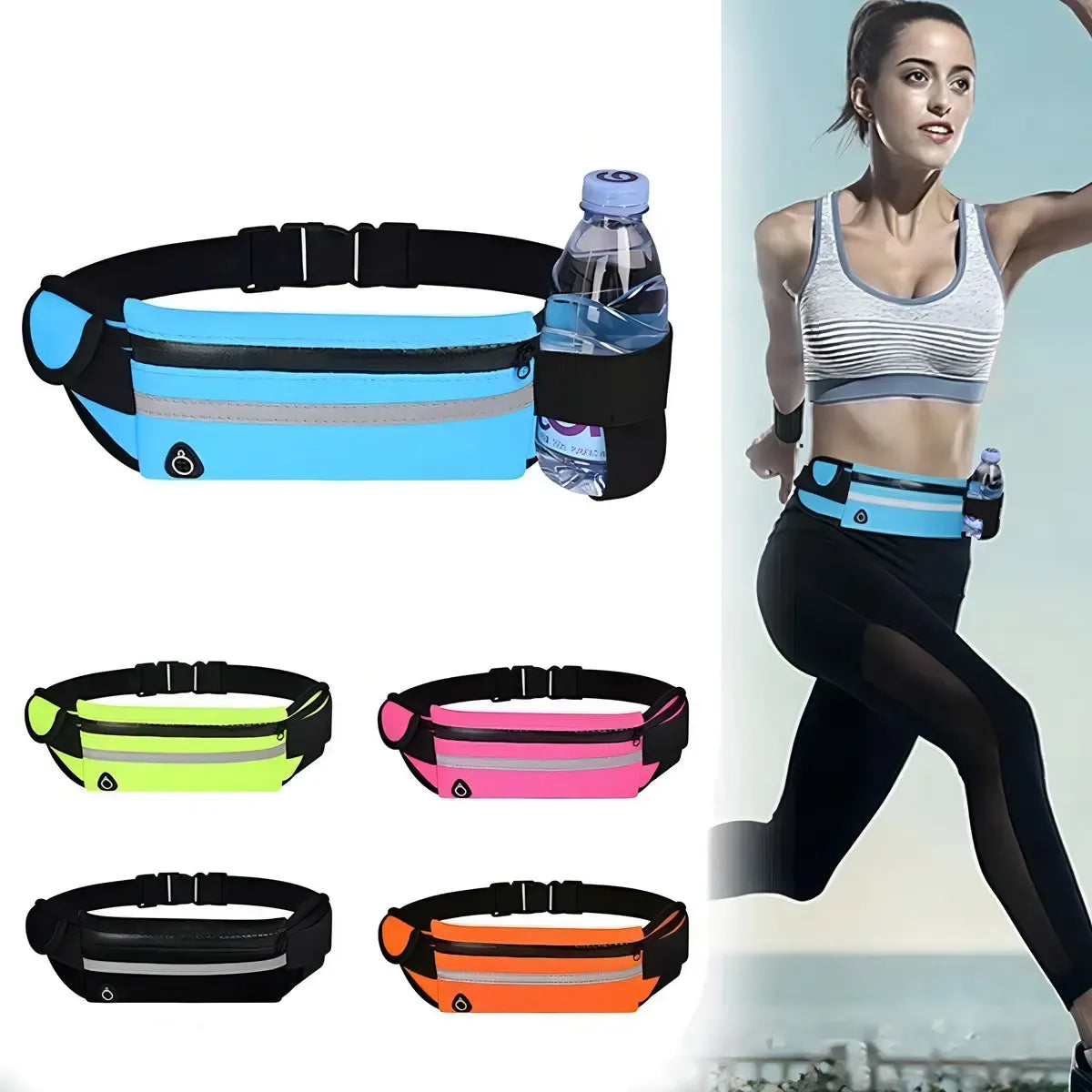 Riñonera Deportiva Neopreno Impermeable Amarilla Marca WIL Para Running
