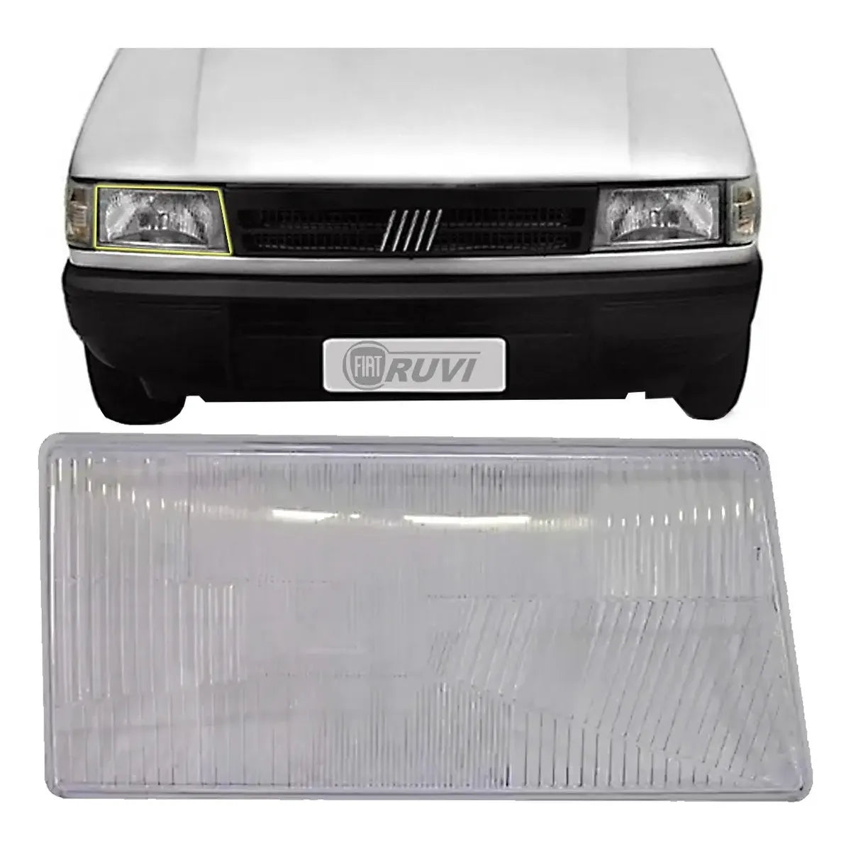 Vidrio Solo De Optica Fiat Duna Uno Fiorino
