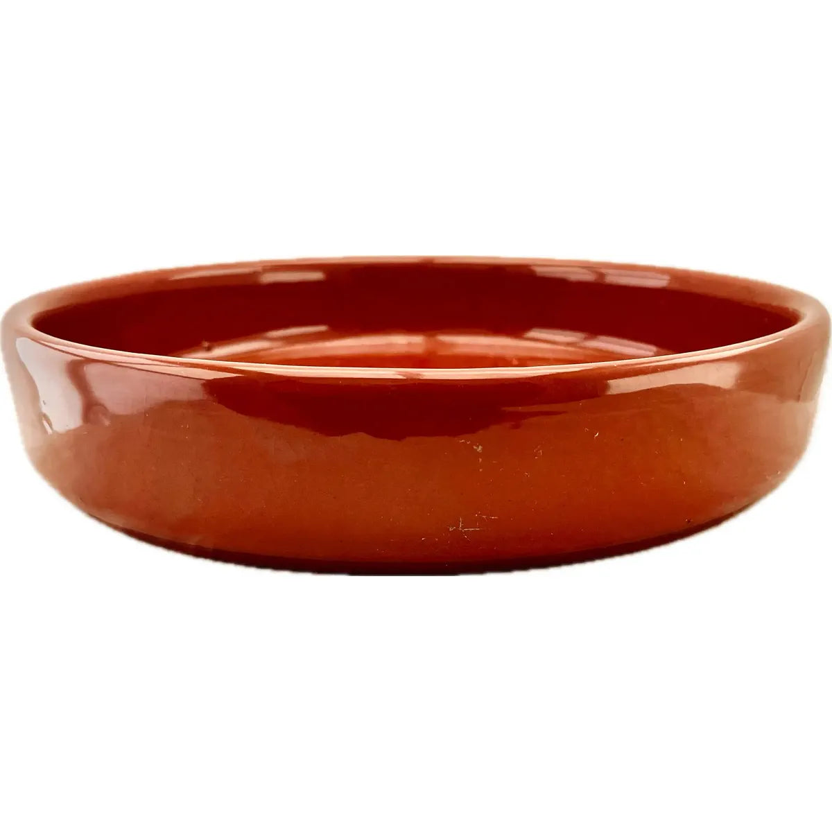 Fuente Redonda N23 Barro Esmaltado Terracota Terrina Full