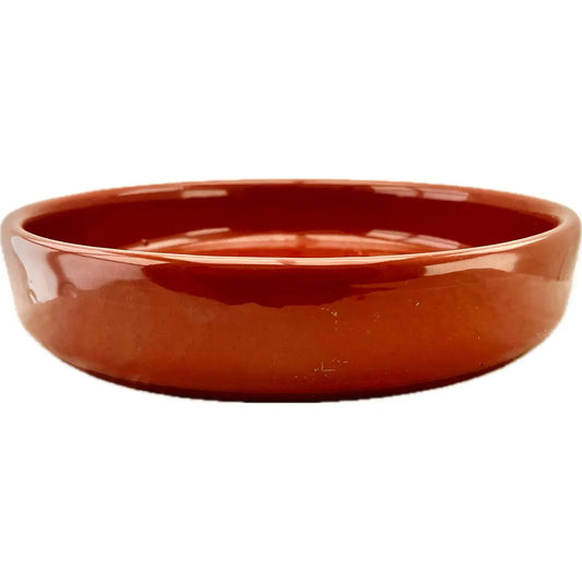 Fuente Redonda N23 Barro Esmaltado Terracota Terrina Full