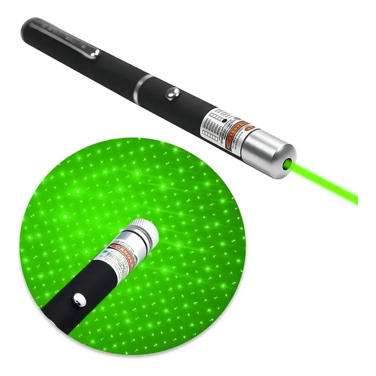 Puntero Láser Verde Green Laser 7 Km GP-20 532nm Efecto Lluvia
