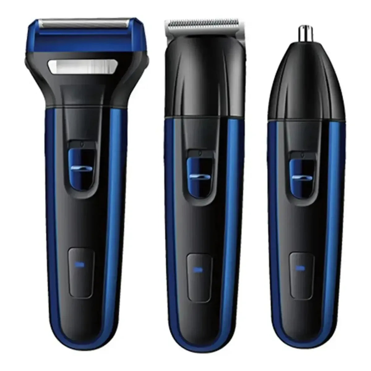 Afeitadora y cortadora de pelo 7213USB azul oscuro y negra