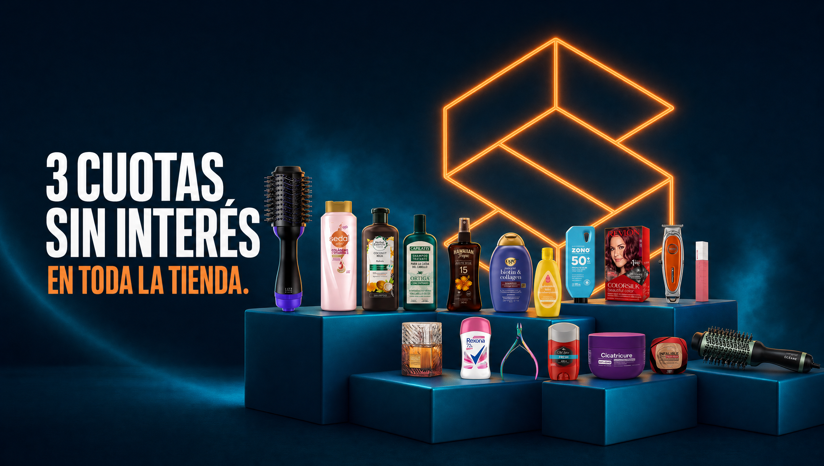 3 cuotas sin interés en toda la tienda
